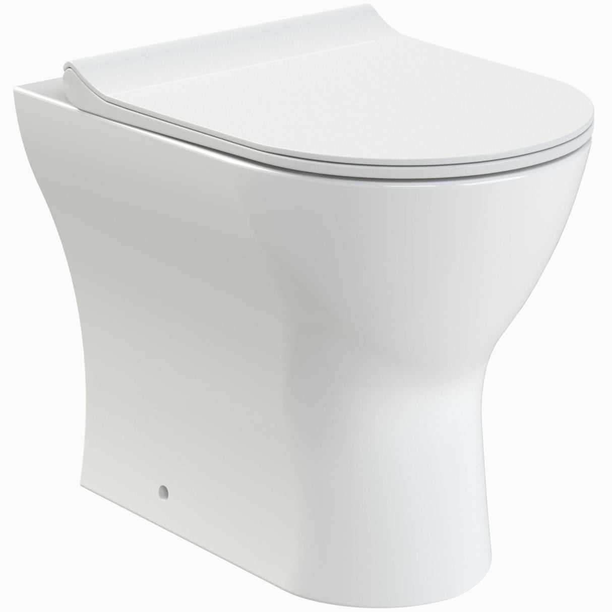 Nuie Freya Rimless Back to Wall Toilet & Soft Close Seat NCG306