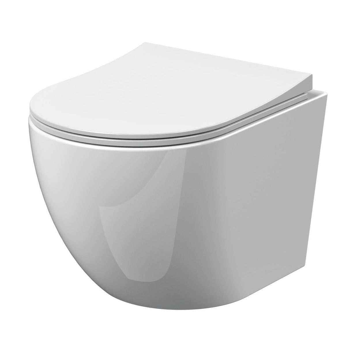 Nuie Freya Rimless Wall Hung Toilet & Soft Close Seat NCG340