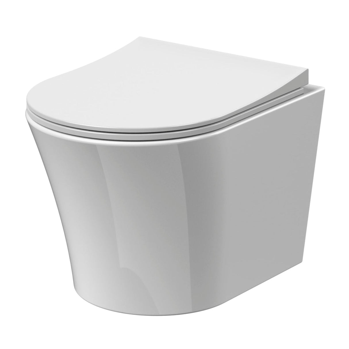 Nuie Freya Rimless Wall Hung Toilet Pan & Soft Close Seat NCG341