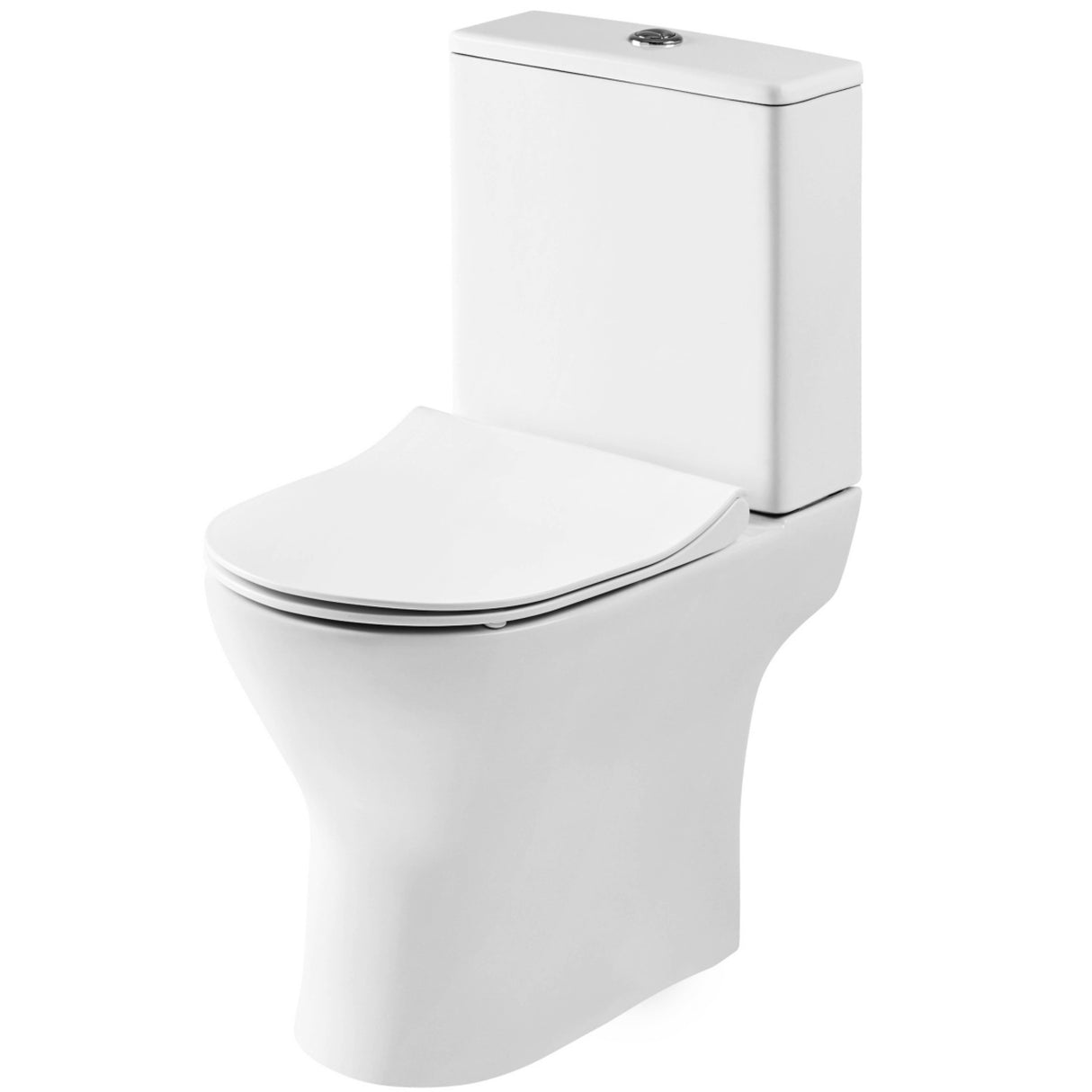 Nuie Freya Compact Rimless Close Coupled Toilet & Soft Close Seat NCG350