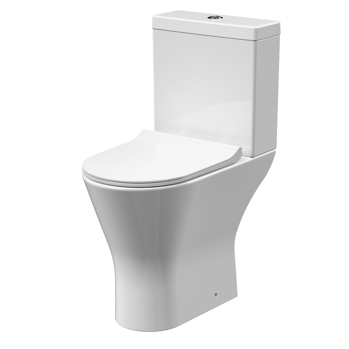 Nuie Freya Comfort Height Rimless Close Coupled Toilet & Soft Close Seat NCG391