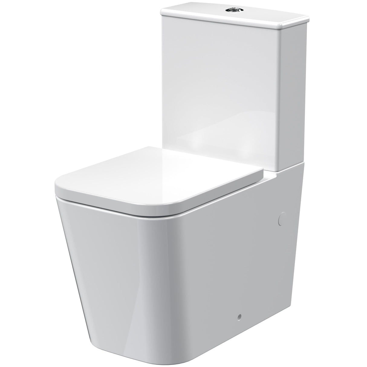 Nuie Ava Rimless Compact BTW Close Coupled Toilet & Soft Close Seat NCG550