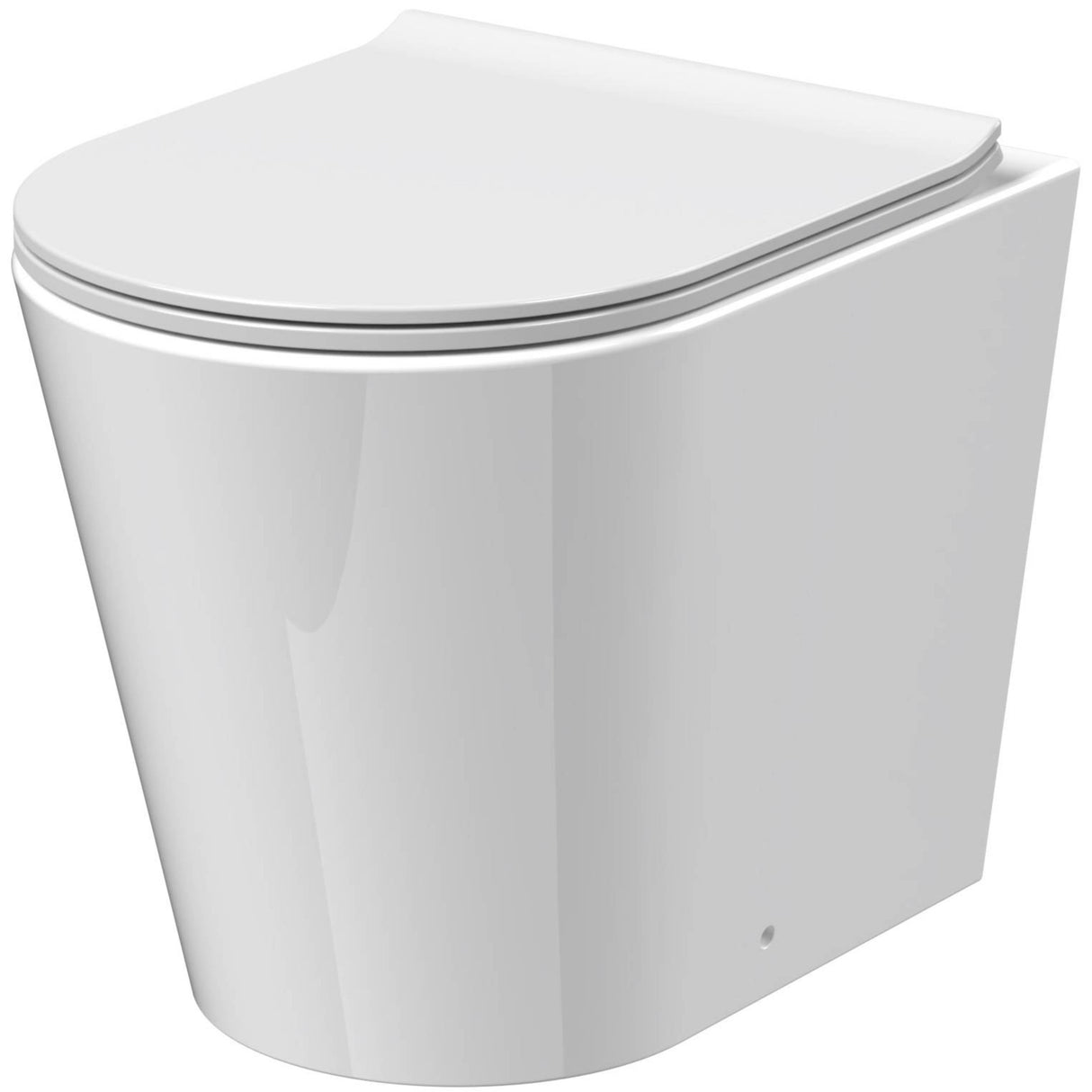 Nuie Freya Rimless Back to Wall Toilet Pan & Soft Close Seat NCG606