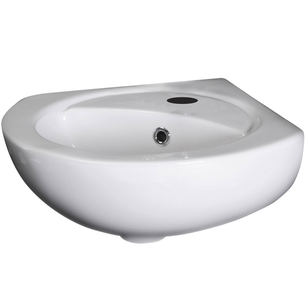 Nuie Melbourne Corner Wall Hung Cloakroom Basin W450 x D445mm - 1 Tap Hole NCU862