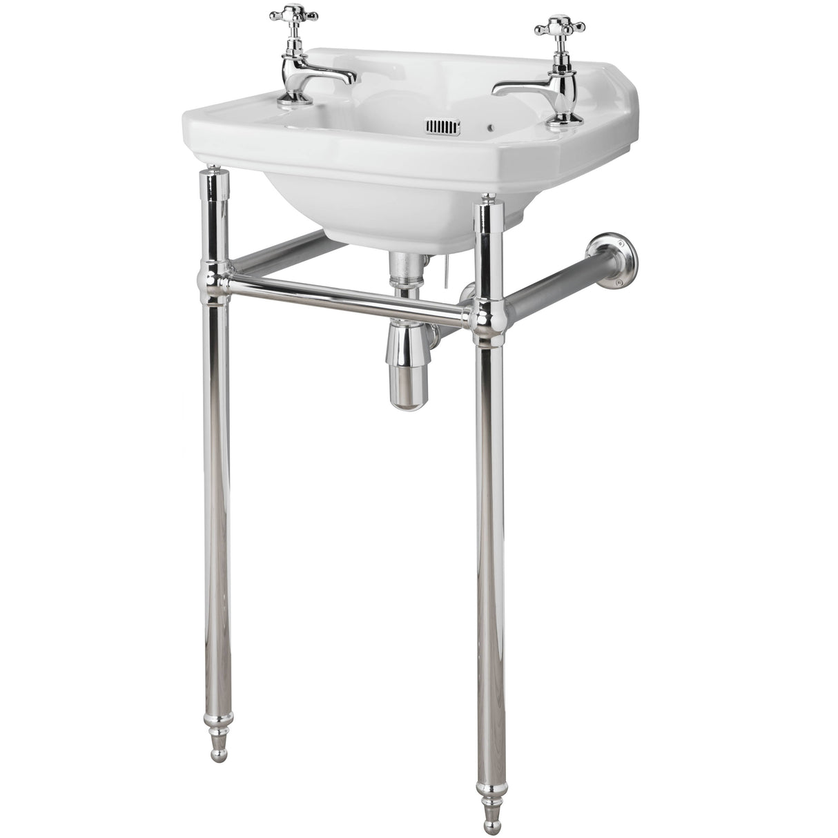 Old London Richmond Washstand, Without Basin, Chrome Chrome NLA001