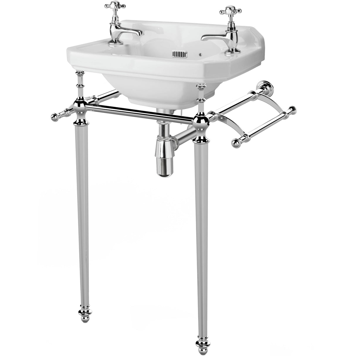 Old London Richmond Towel Rail For Washstands, Chrome Chrome NLA003_2