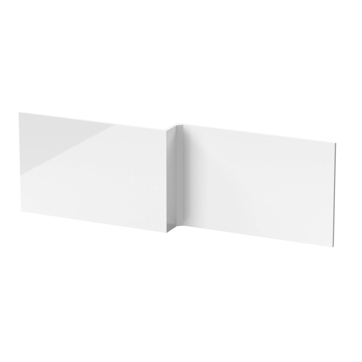 Nuie L-Shaped Shower Bath Front Panel MDF/MFC Gloss White NMP135