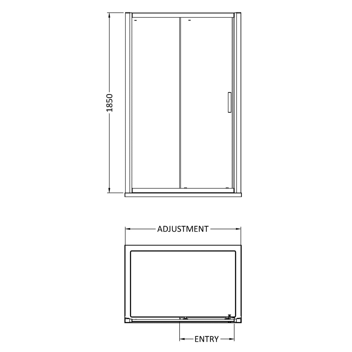 Pacific Sliding Shower Door LD