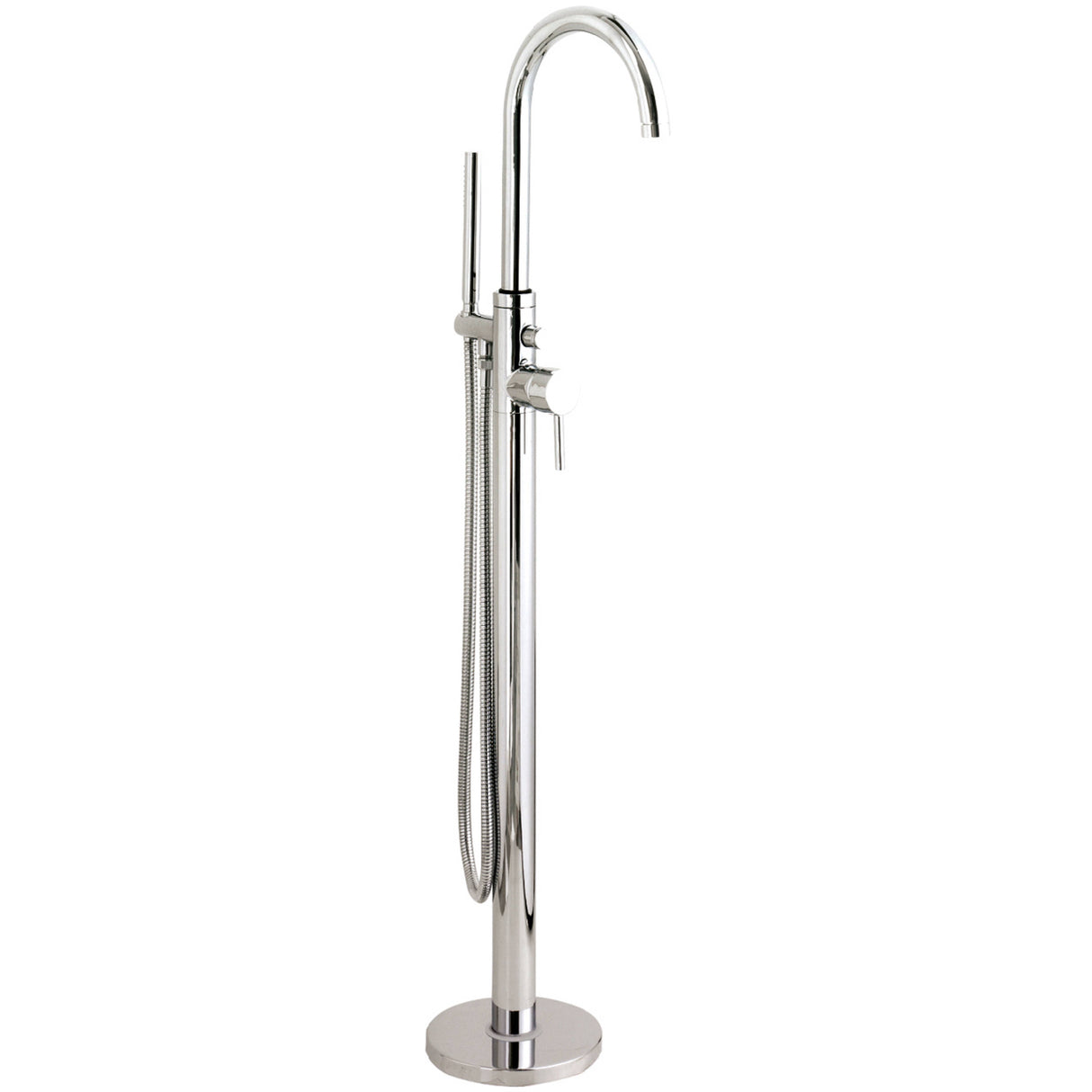 Hudson Reed Tec Lever Freestanding Bath Shower Mixer Tap with Shower Kit Chrome PN321