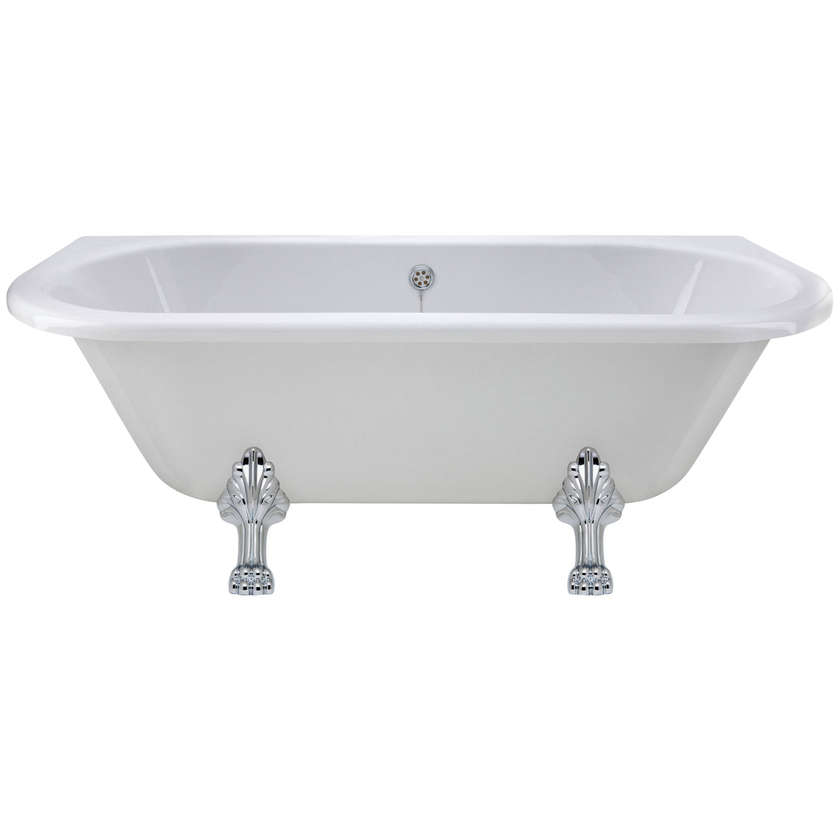 Old London Kenton Double Ended Freestanding Back To Wall Bath L1700 x W745mm - Pride Leg Set RE1701C2 CO1