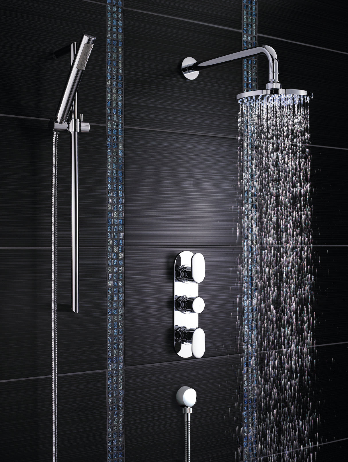 Hudson Reed Reign Round 2 Outlet Thermostatic Concealed Shower Valve Chrome REI3411 LS