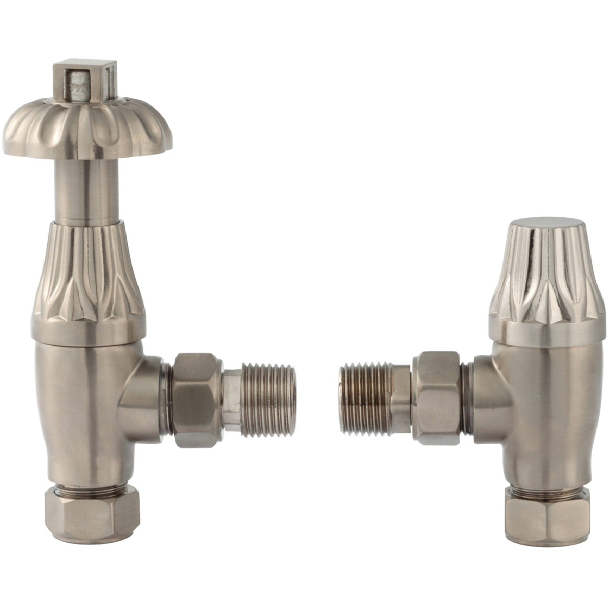 Hudson Reed Knightsbridge Angled Traditional Radiator Valves Pack With Lockshield RV009