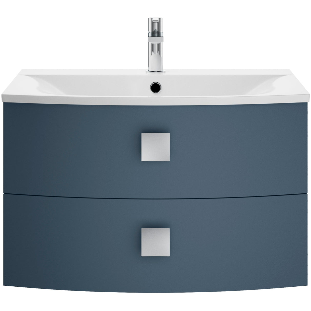 Hudson Reed Sarenna 700mm Wall Hung 2 Drawer Vanity Unit & Basin Mineral Blue SAR301