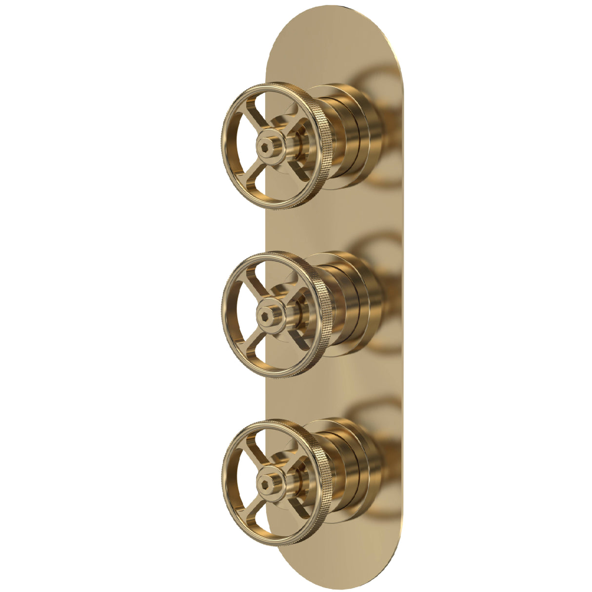 Hudson Reed Revolution 3 Outlet Thermostatic Concealed Shower Valve With Diverter Brushed Brass SIWTR803