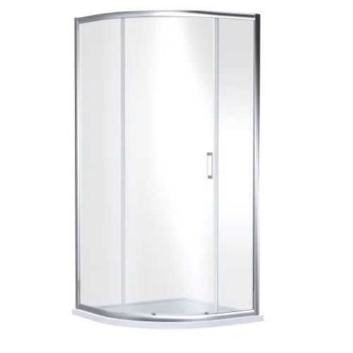 Nuie Rene Single Entry Quadrant Shower Enclosure - 6mm Glass (900 x 900mm) Chrome SMQ9E1-E6