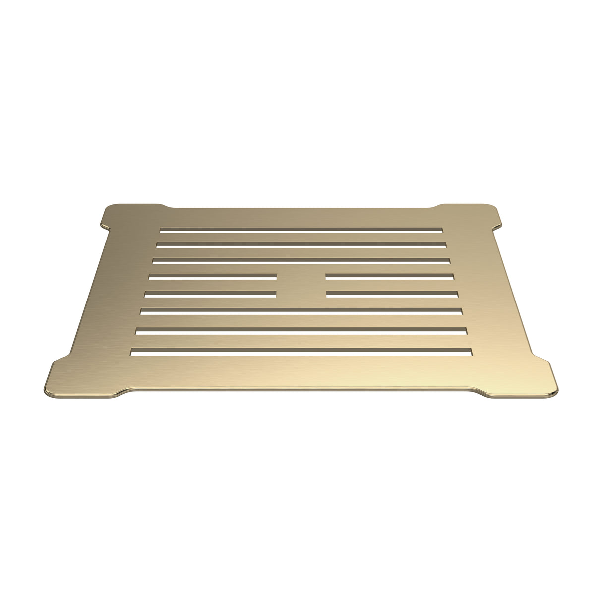 Nuie Shower Tray Waste With Grill - White Trap Brushed Brass STW005S