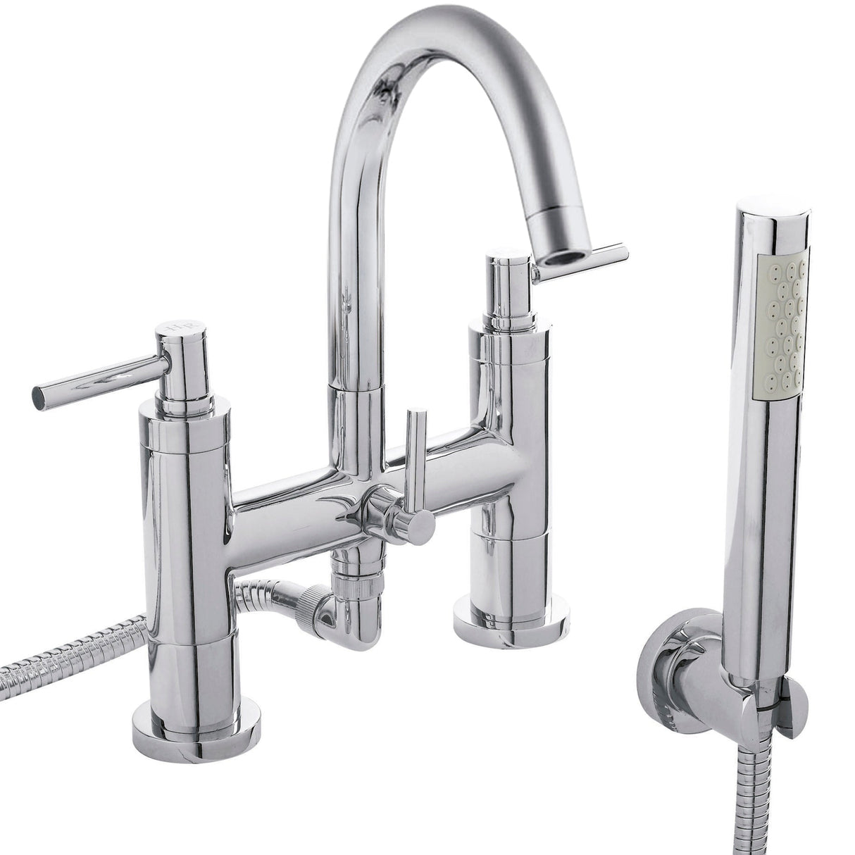 Hudson Reed Tec Lever Bath Shower Mixer Tap With Shower Kit Chrome TEL354