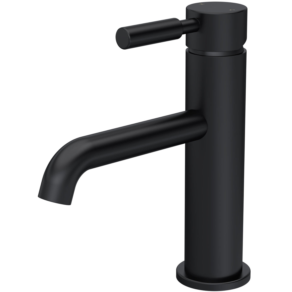 Hudson Reed Tec Lever Mono Single Lever Basin Mixer Tap & Waste Matt Black TEL405