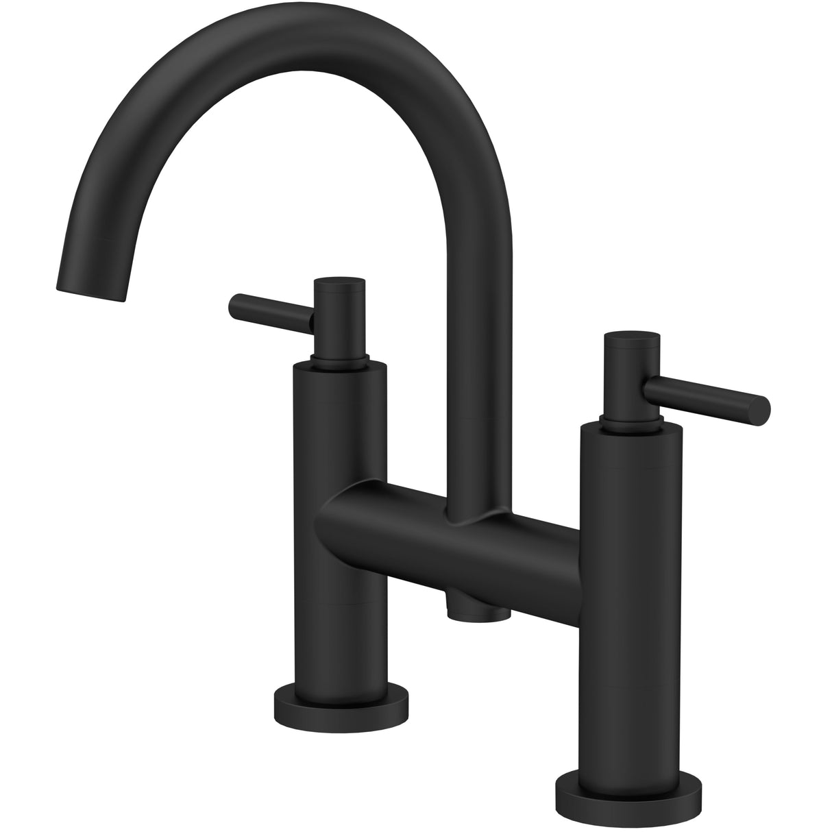 Hudson Reed Tec Lever Bath Filler Tap Matt Black TEL453