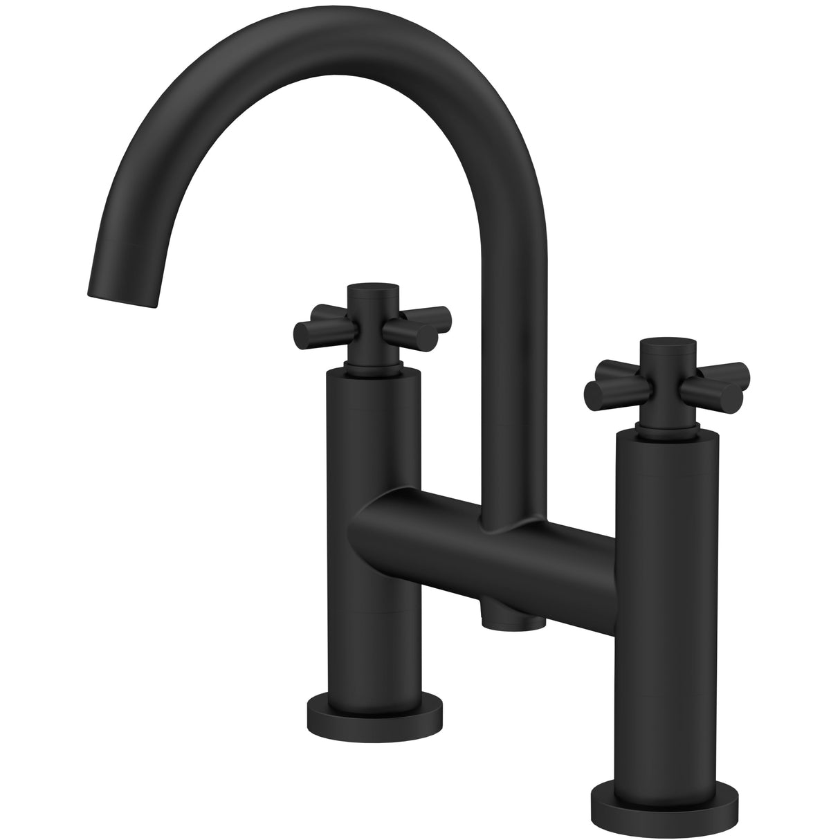 Hudson Reed Tec Crosshead Bath Filler Tap Matt Black TEX453