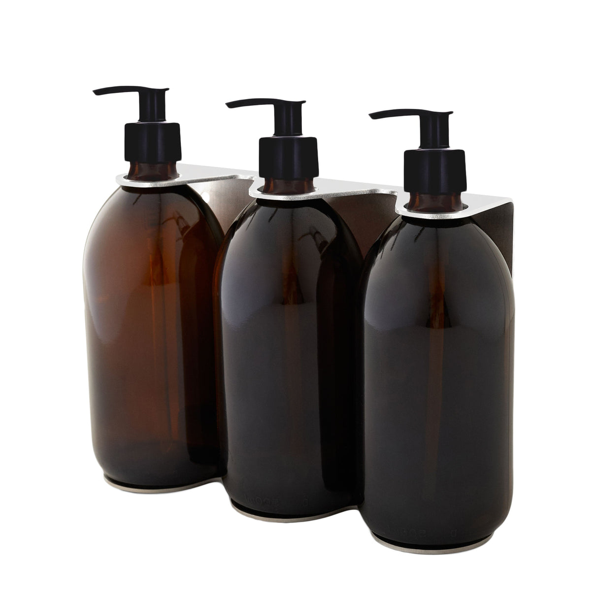 Chrome Triple Wall Mounted Soap Dispenser