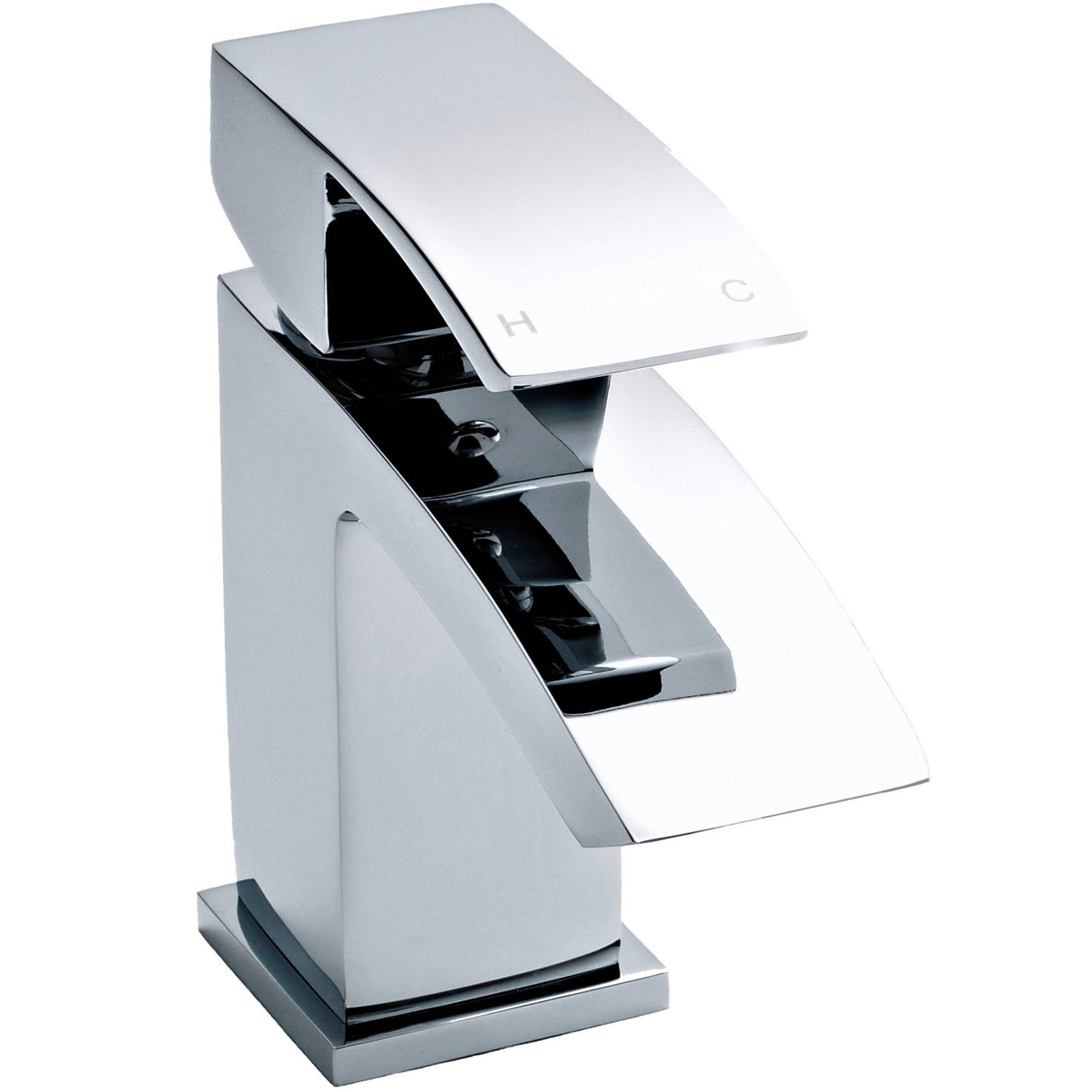 Nuie Vibe Midi Mono Basin Mixer Tap with Waste Chrome TSI305