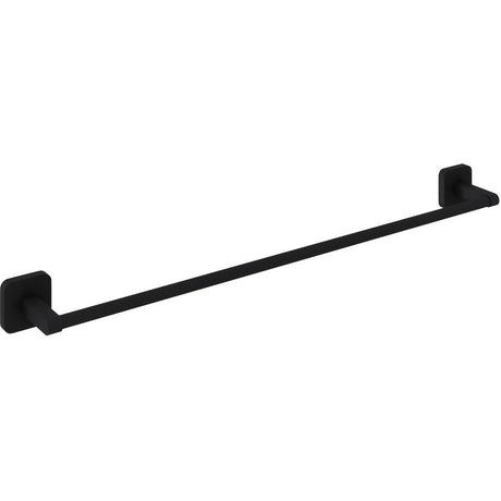 Trisen 600mm Single Towel Rail Matt Black TTR-101K