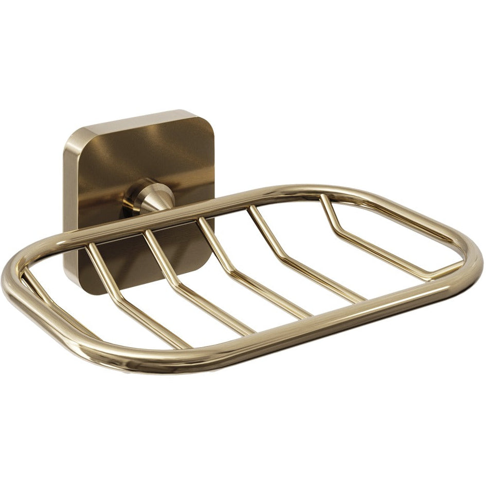 Trisen Soap Basket Brushed Brass TTR-701BB