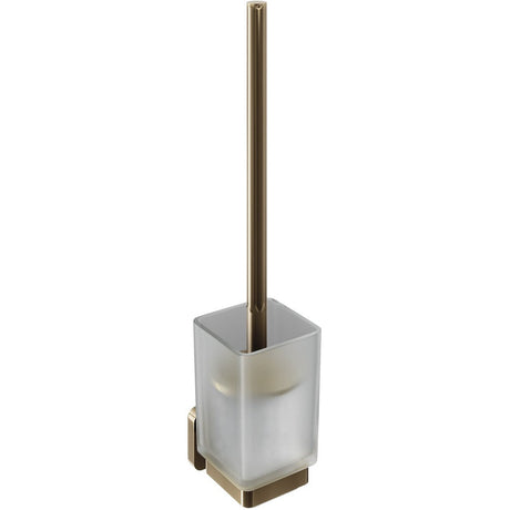 Trisen Wall Mounted Toilet Brush & Holder Brushed Brass TTR-901BB