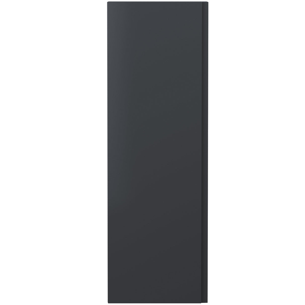 Hudson Reed Urban 1 Door Wall Mounted Tallboy Storage Unit W400 x D253mm Soft Black URB1462