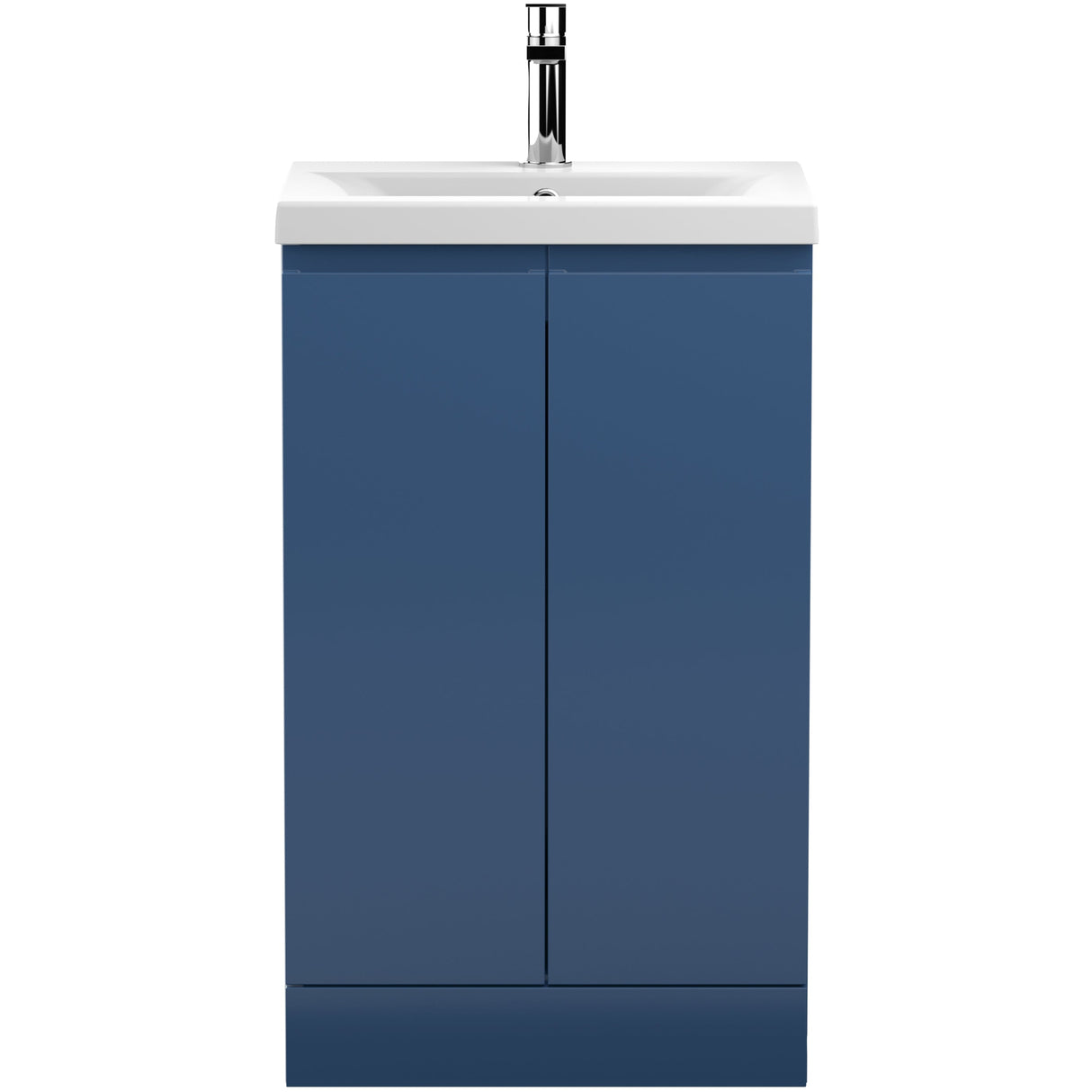 Hudson Reed Urban 500mm Freestanding Vanity Unit & Basin, 2 Doors Satin Blue URB307A