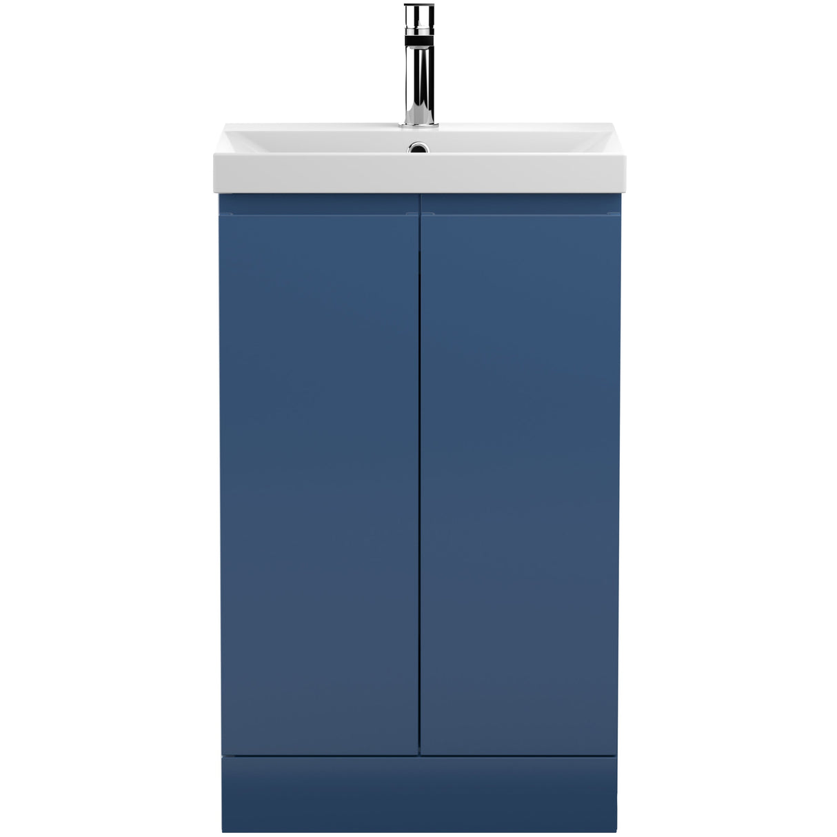 Hudson Reed Urban 500mm Freestanding Vanity Unit & Basin, 2 Doors Satin Blue URB307D