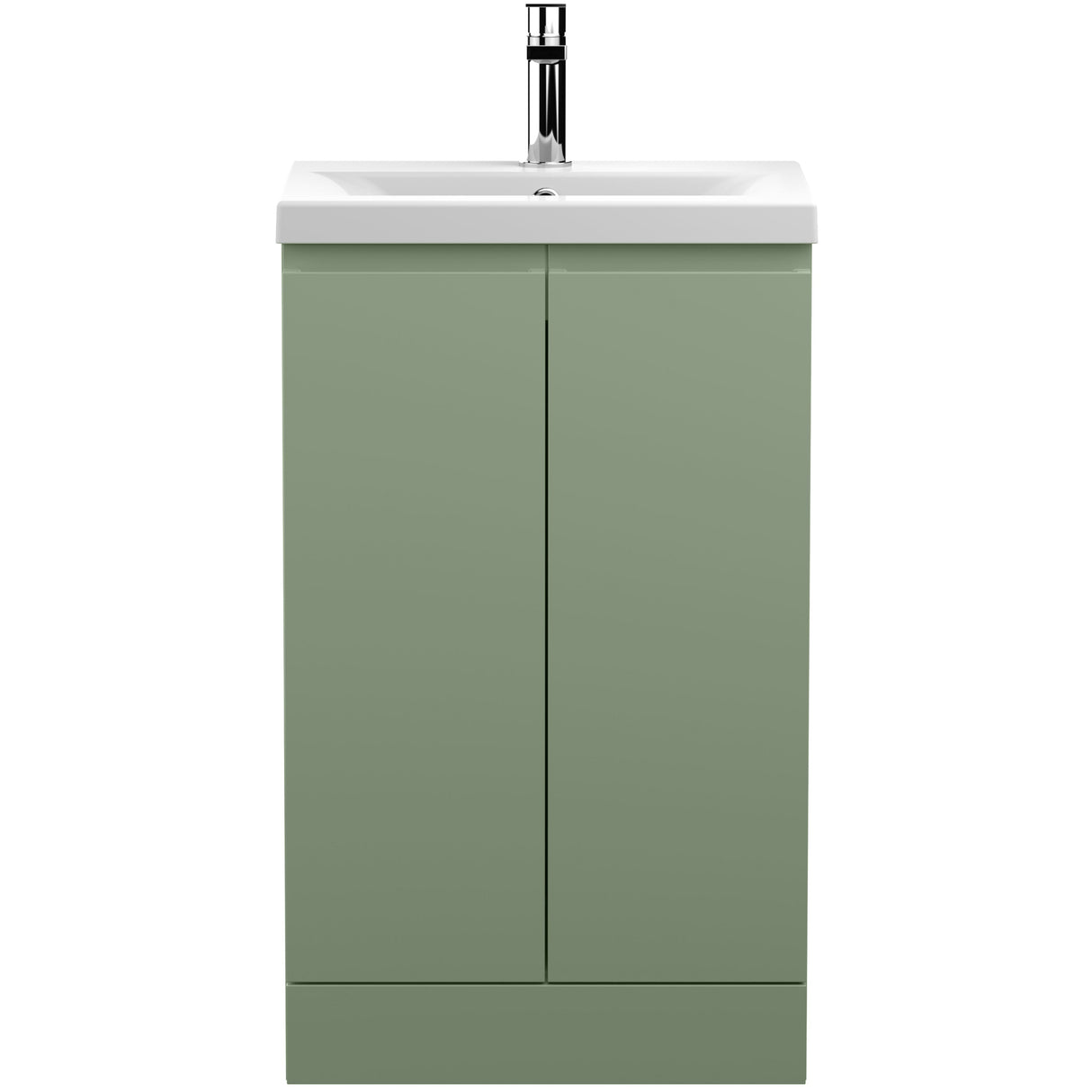 Hudson Reed Urban 500mm Freestanding Vanity Unit & Basin, 2 Doors Satin Green URB807A