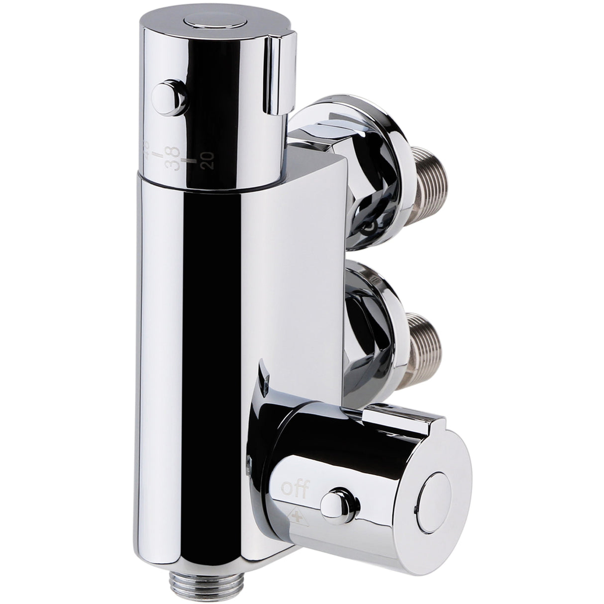 Nuie Vertical Thermostatic Bar Shower Valve Chrome VBS023