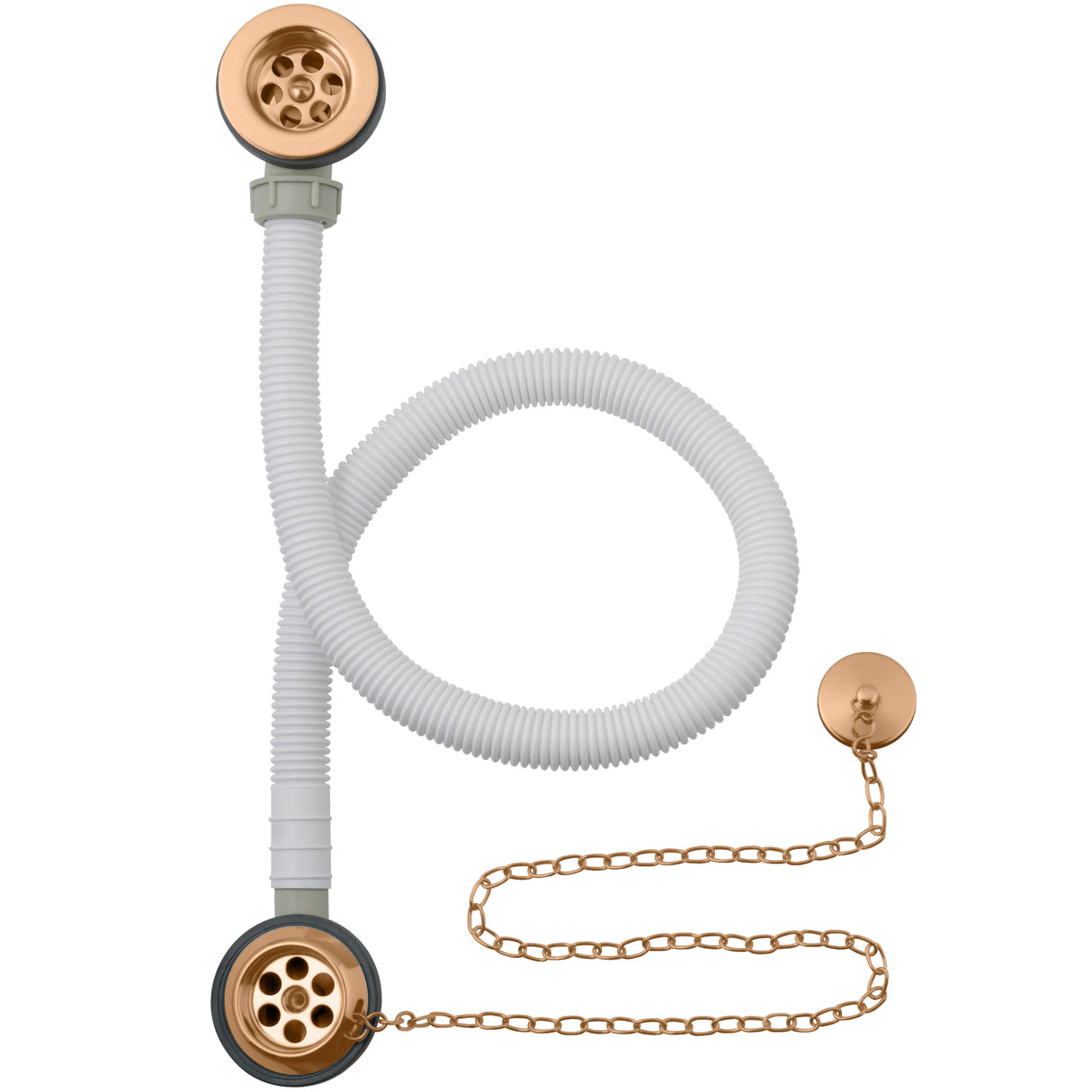 BC Designs Concealed Bath Waste/Plug & Chain Brushed Copper WAS020BCO