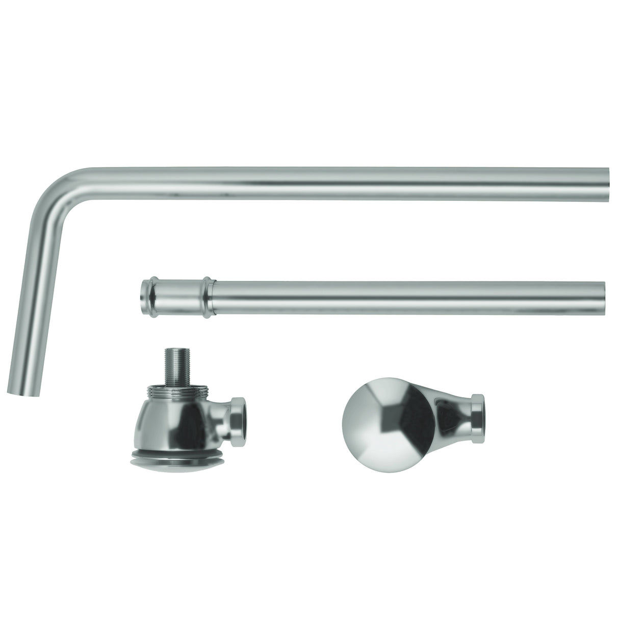 BC Designs Push Down Exposed Extended Bath Waste Brushed Chrome WAS050BC