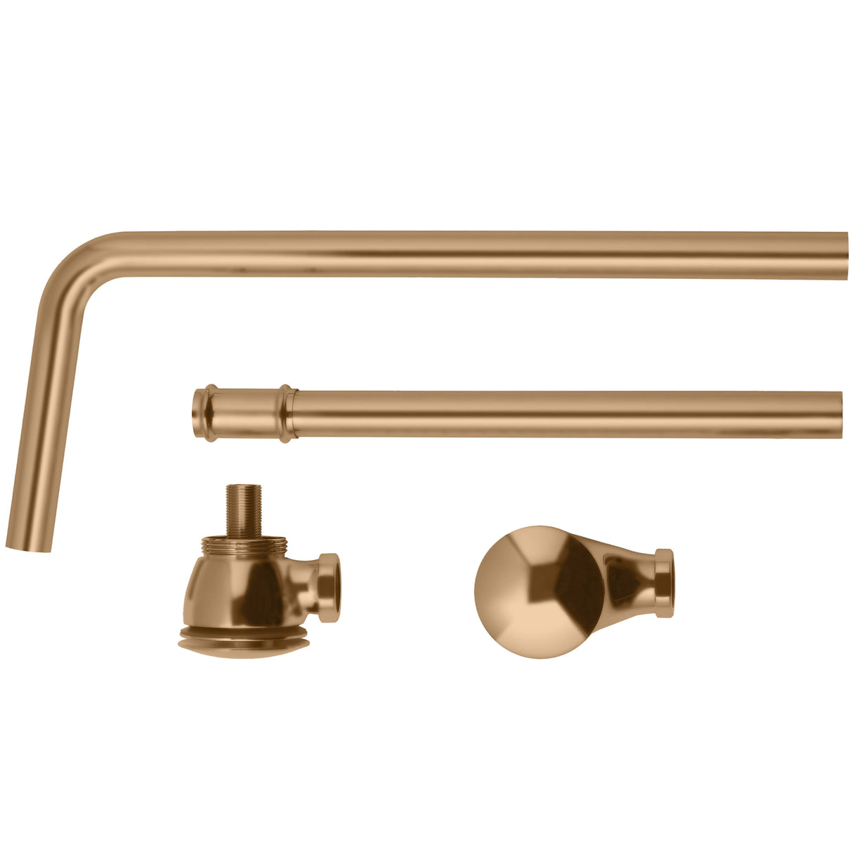 BC Designs Push Down Exposed Extended Bath Waste Brushed Copper WAS050BCO