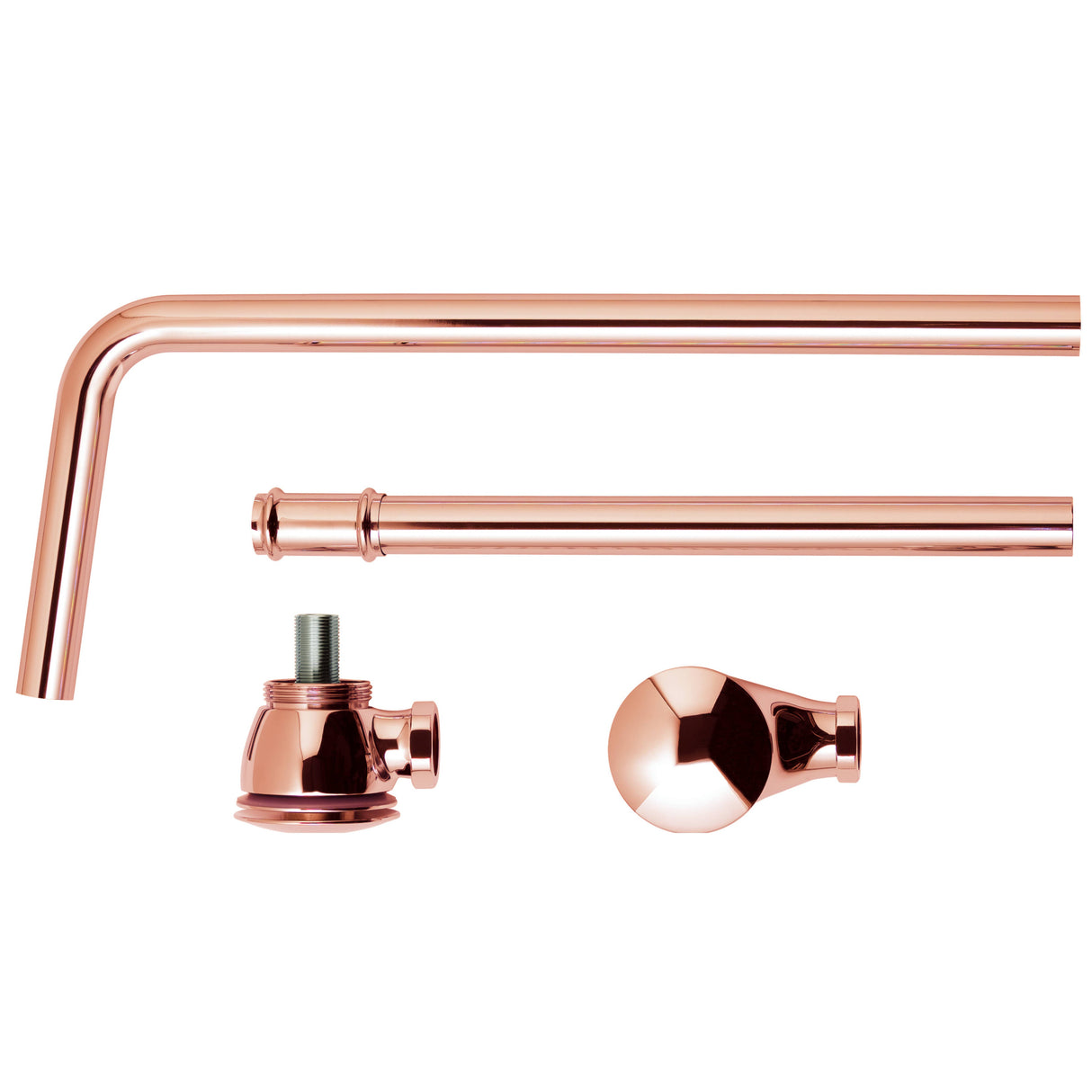 BC Designs Push Down Exposed Extended Bath Waste Copper WAS050CO