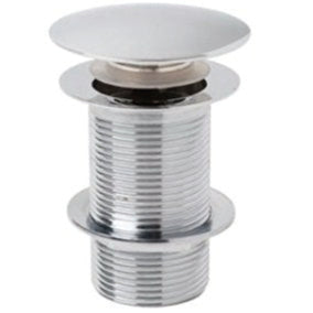 BC Designs Unslotted Push Button Basin Waste Chrome WAS220