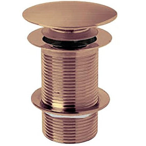 BC Designs Unslotted Push Button Basin Waste Brushed Copper WAS220BCO