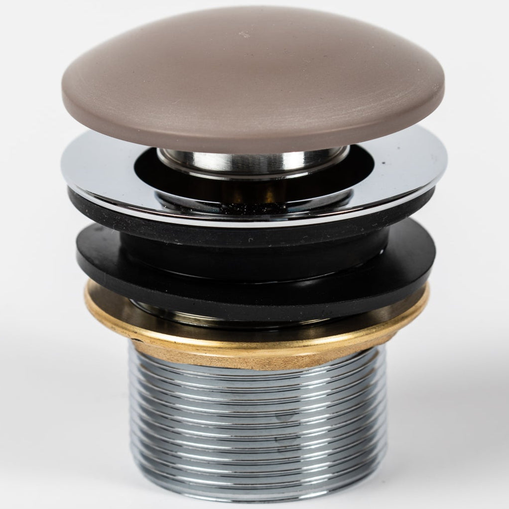 BC Designs Unslotted Push Button Basin Waste Mushroom WAS220M