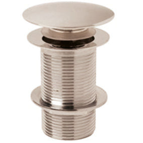 BC Designs Unslotted Push Button Basin Waste Nickel WAS220N