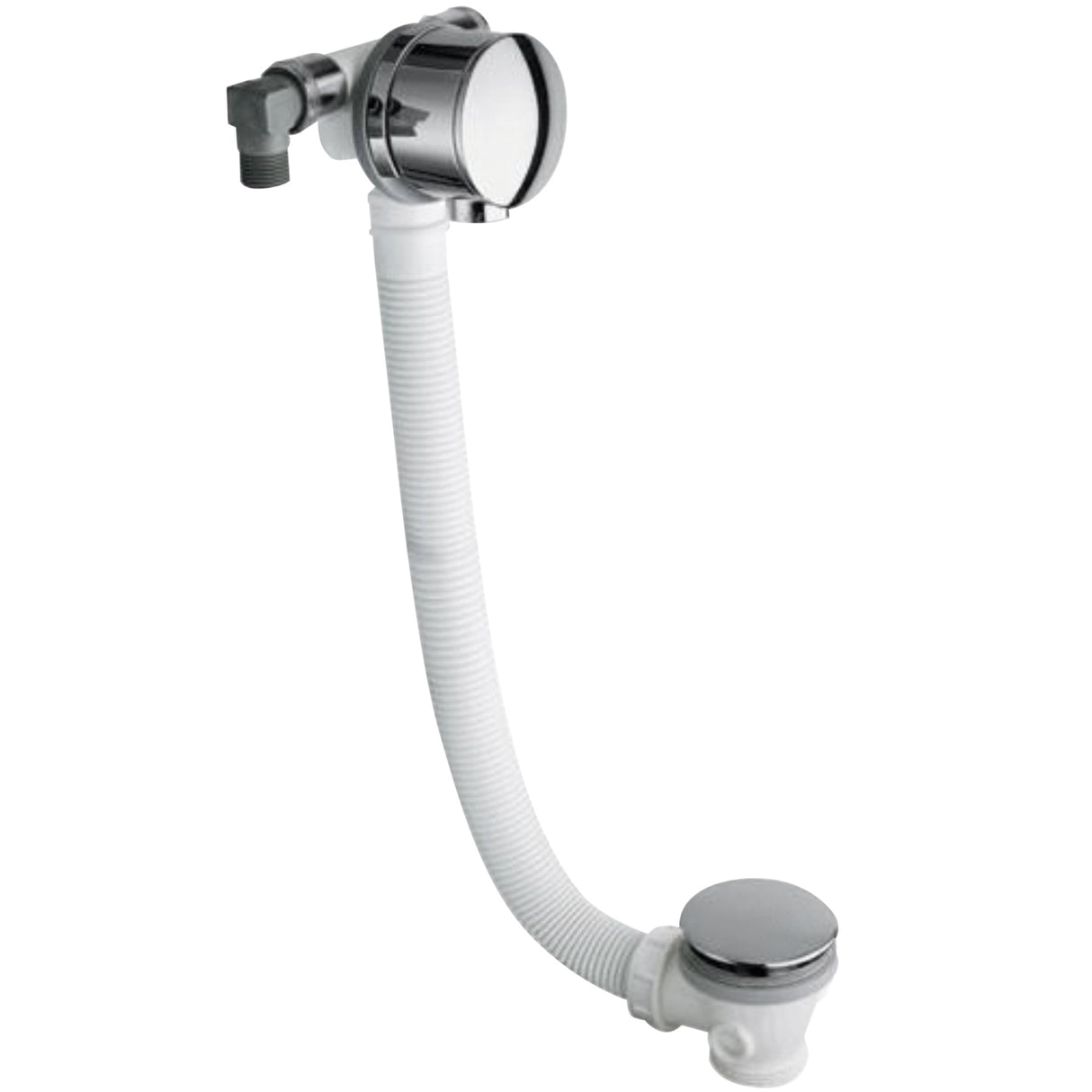 BC Designs Freeflow Bath Filler Pop-Up Waste & Overflow For Acrylic Boat Bath Chrome WAS308