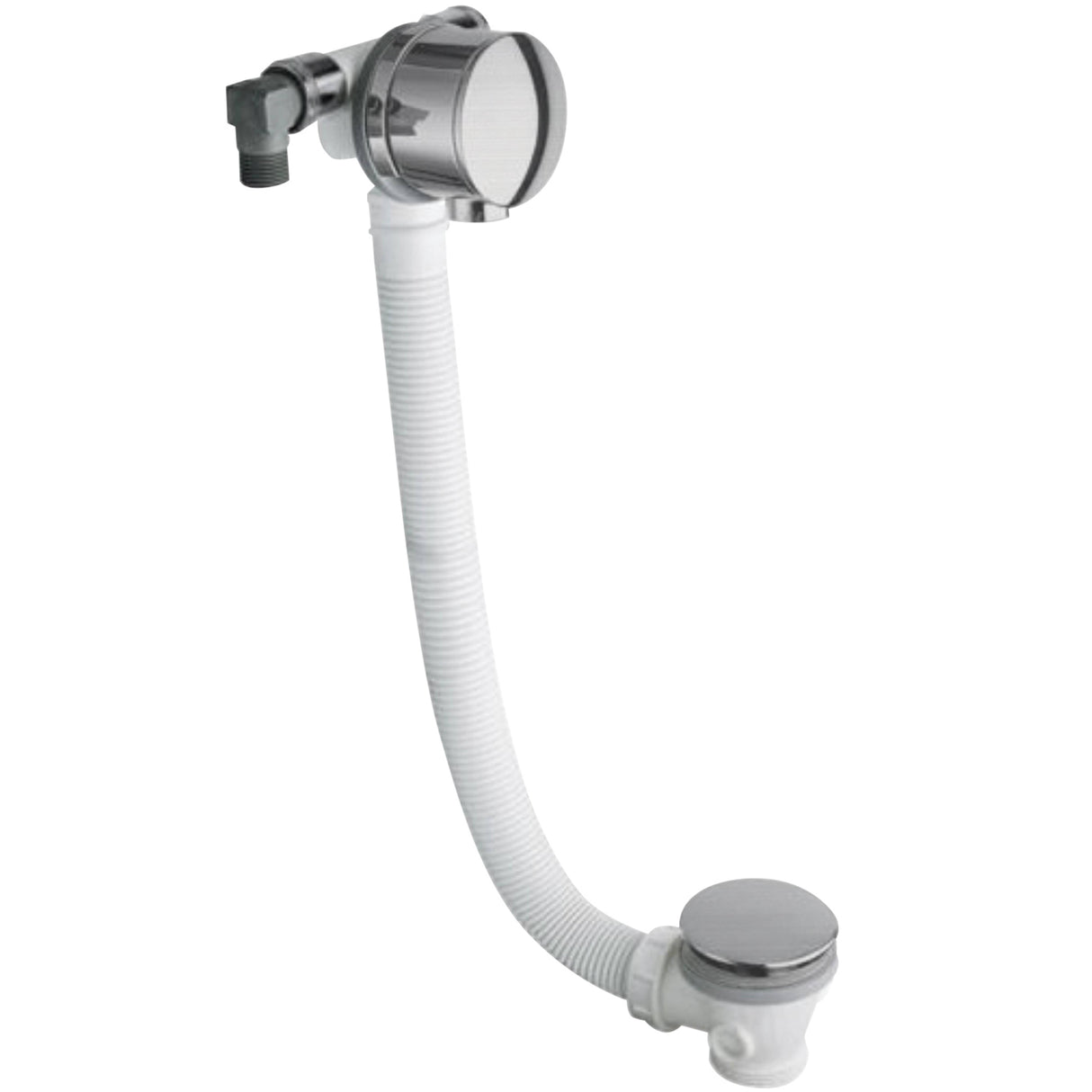 BC Designs Freeflow Bath Filler Pop-Up Waste & Overflow For Acrylic Boat Bath Brushed Chrome WAS308BC