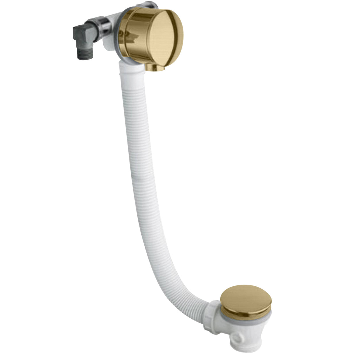 BC Designs Freeflow Bath Filler Pop-Up Waste & Overflow For Acrylic Boat Bath Brushed Gold WAS308BG