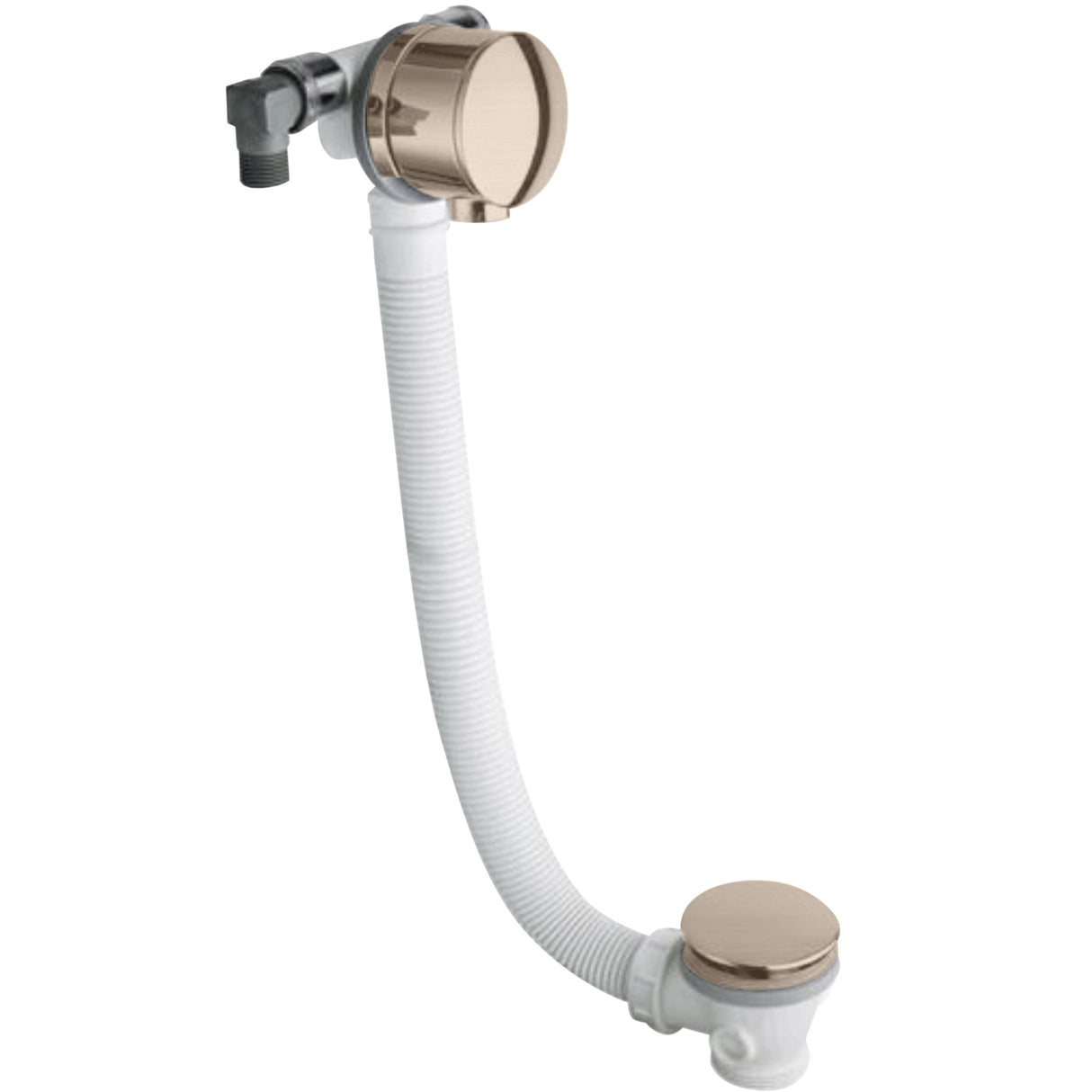 BC Designs Freeflow Bath Filler Pop-Up Waste & Overflow For Acrylic Boat Bath Brushed Nickel WAS308BN