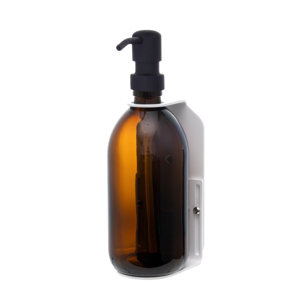 White Single Wall Mounted Soap Dispenser