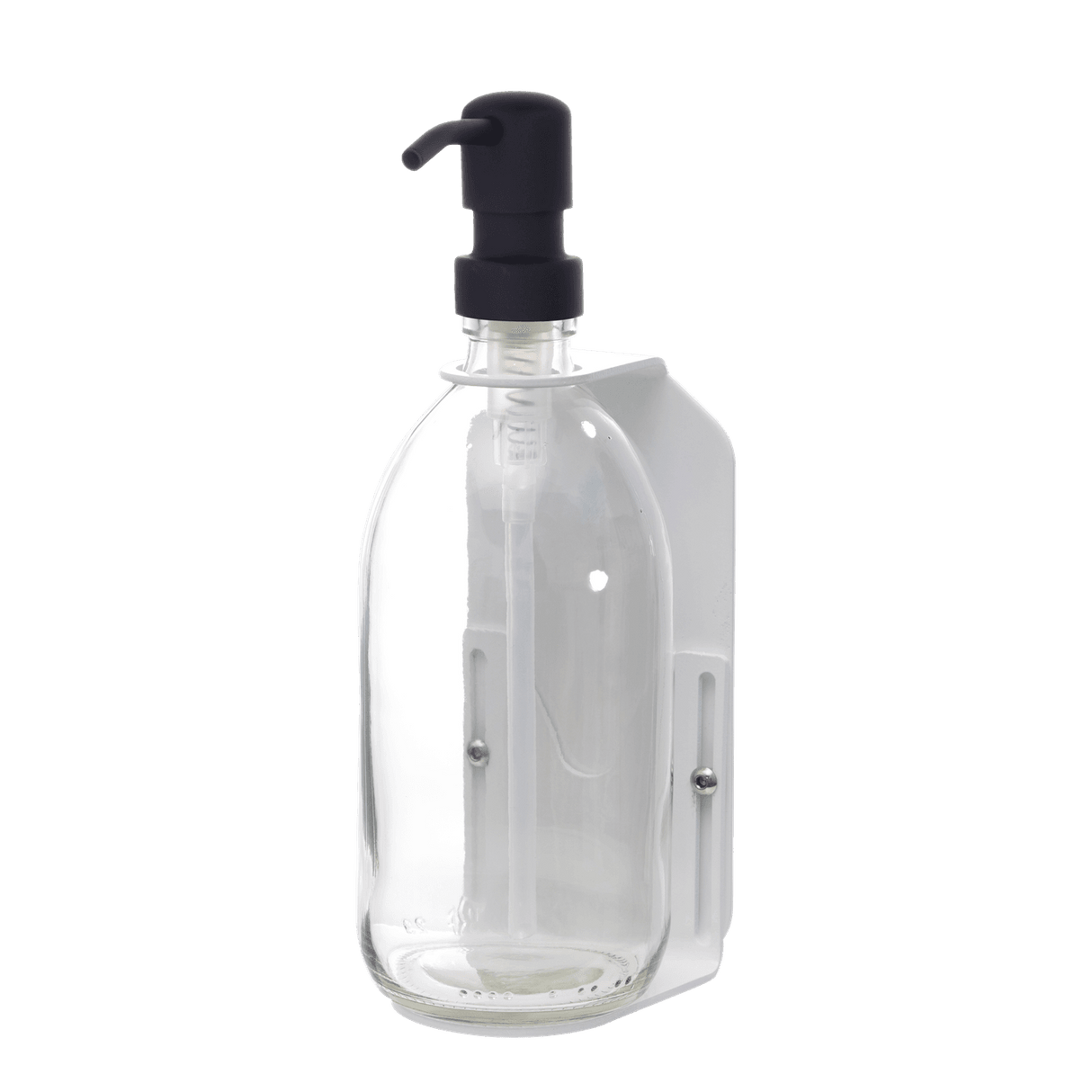 White Single Wall Mounted Soap Dispenser
