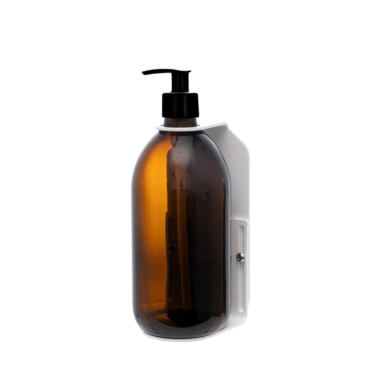 White Single Wall Mounted Soap Dispenser