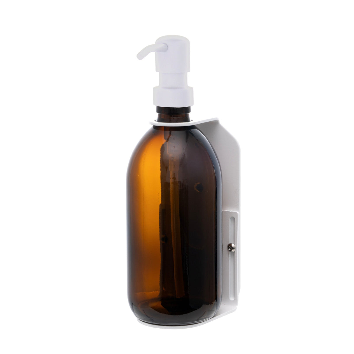 White Single Wall Mounted Soap Dispenser